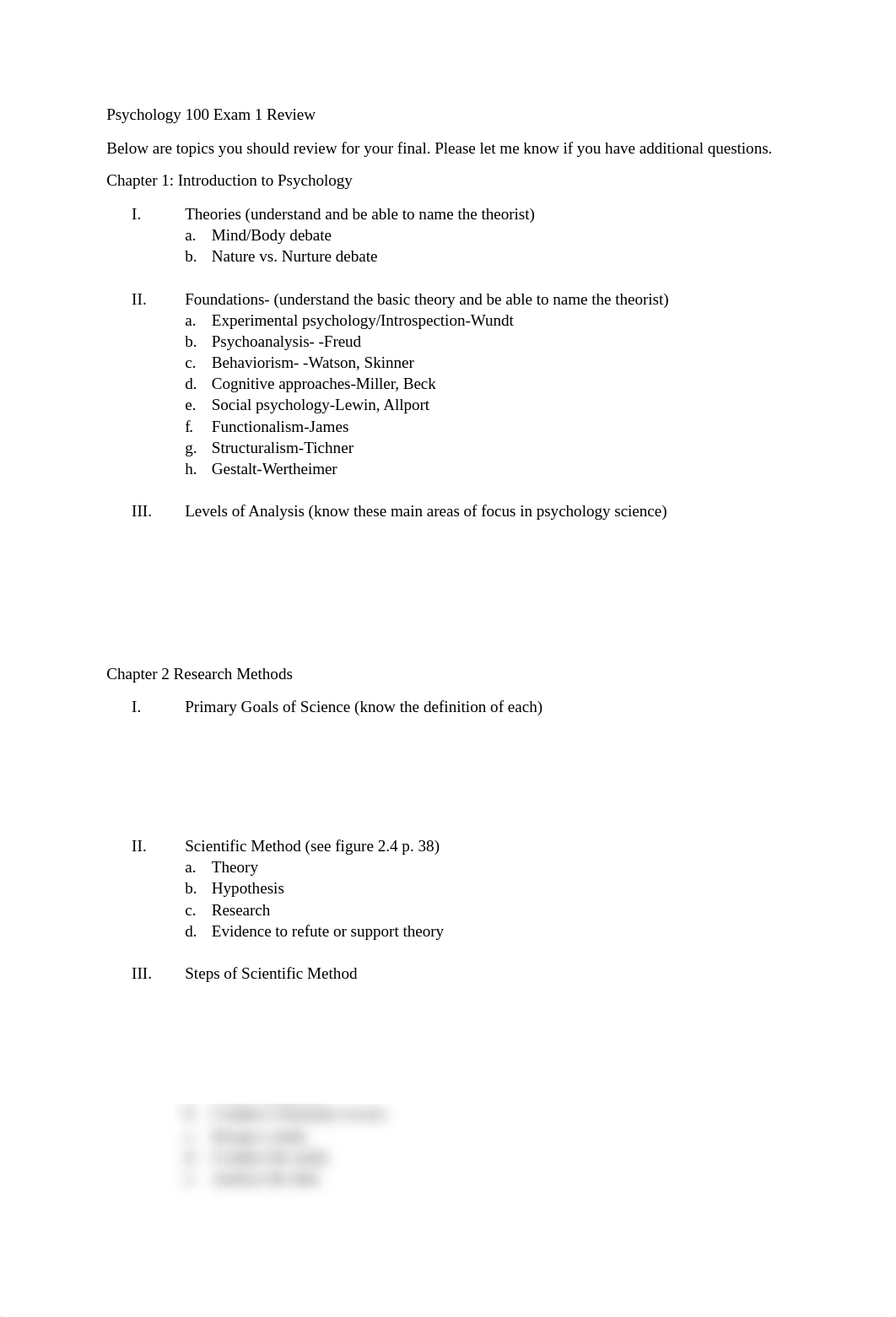 Psychology 100 Exam 1 Review.docx_dt94tko37in_page1