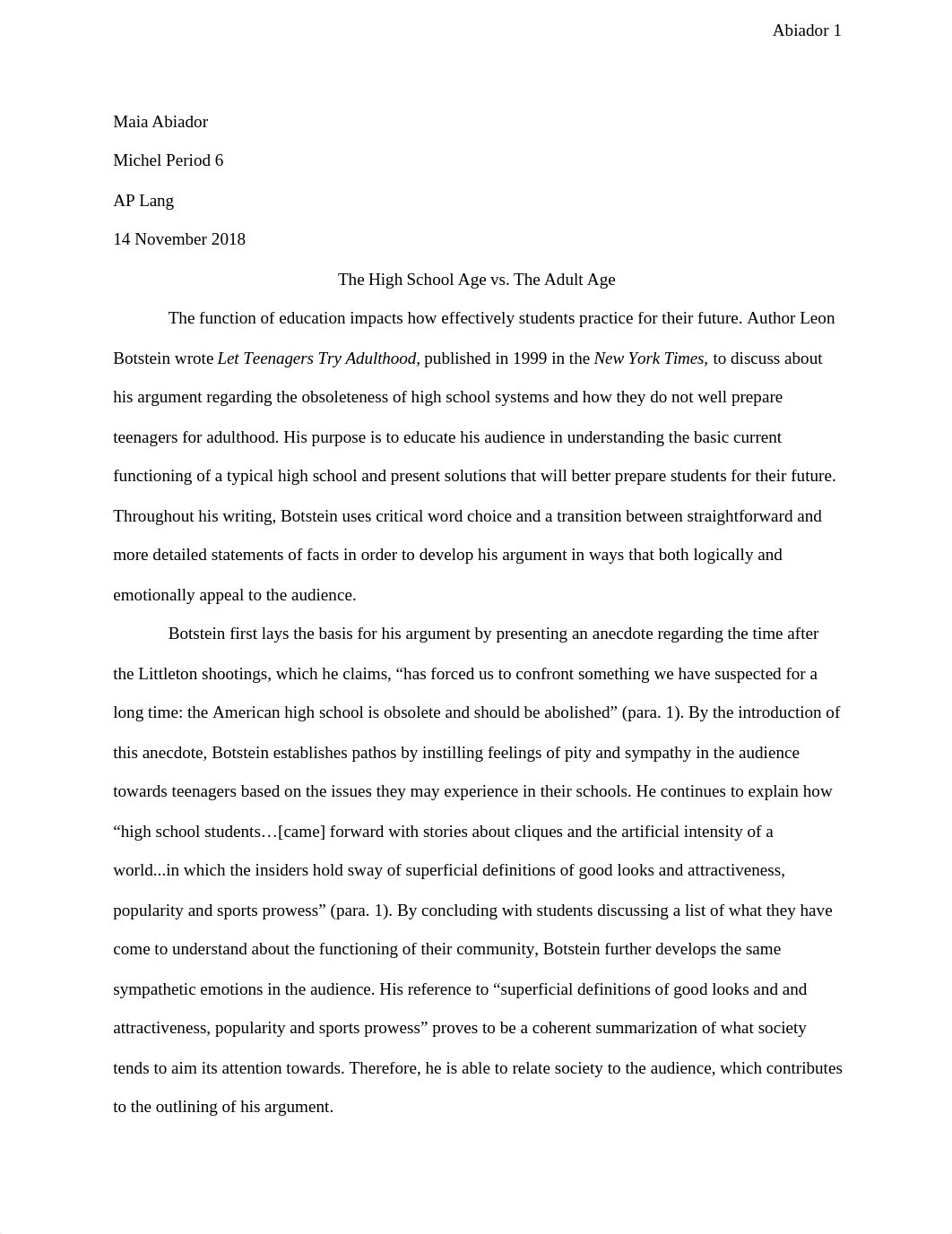 Rhetorical Analysis Essay - Botstein_dt9h0l47x3i_page1