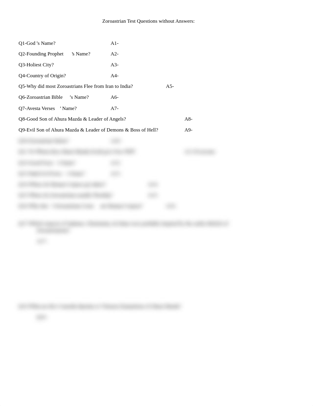 ZoroastrianTestQuestionswithoutAnswers1.pdf_dt9k3jh4hsk_page1