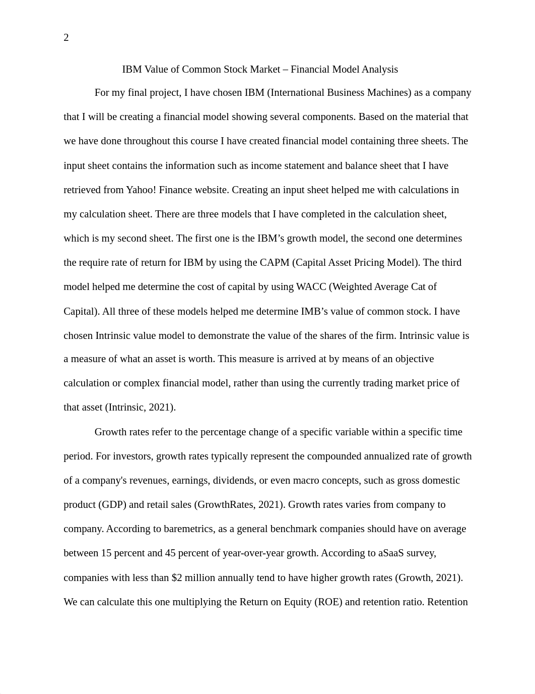 IBM Value of Common Stock Market Financial Model Analysis.docx_dt9kbosrjfc_page2