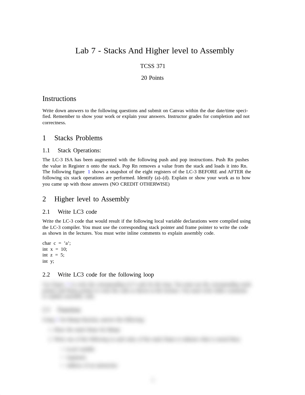 Lab 7 - Stacks and Higher level to Assembly.pdf_dtahntgdjun_page1