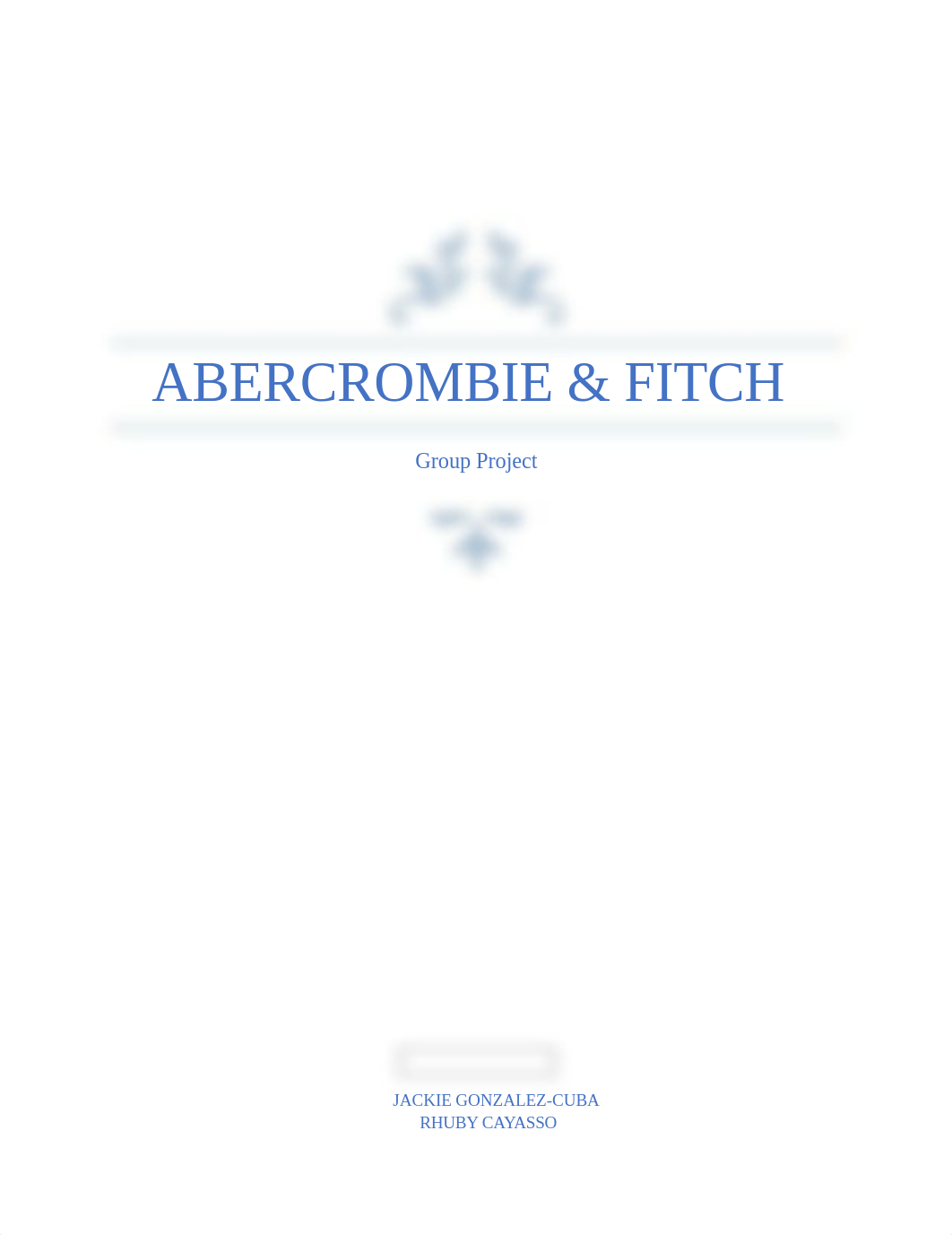 Abercrombie n Fitch - Final Paper  - Finance.docx_dtaz8tx8xa6_page1