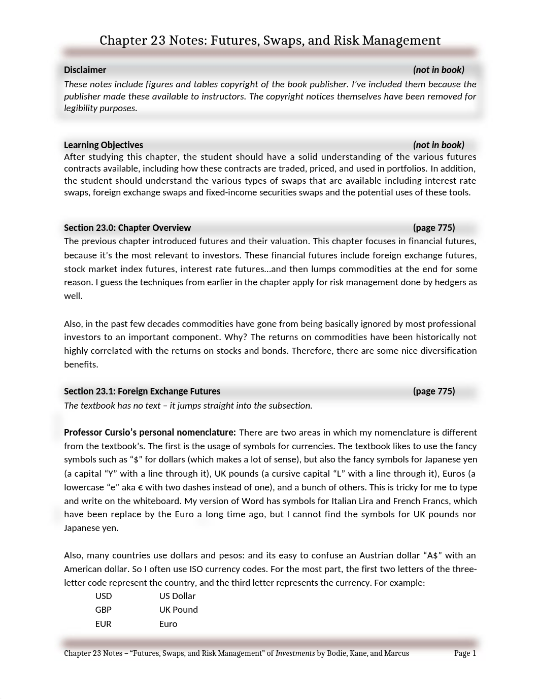 Chapter 23 Notes - Futures, Swaps, and Risk Management.docx_dtaziqymrn6_page1