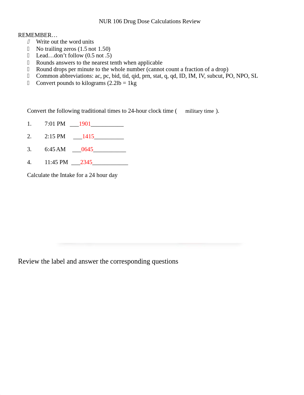 Drug Dose Calculations Review - Answers1.docx_dtb2rpfdlaq_page1