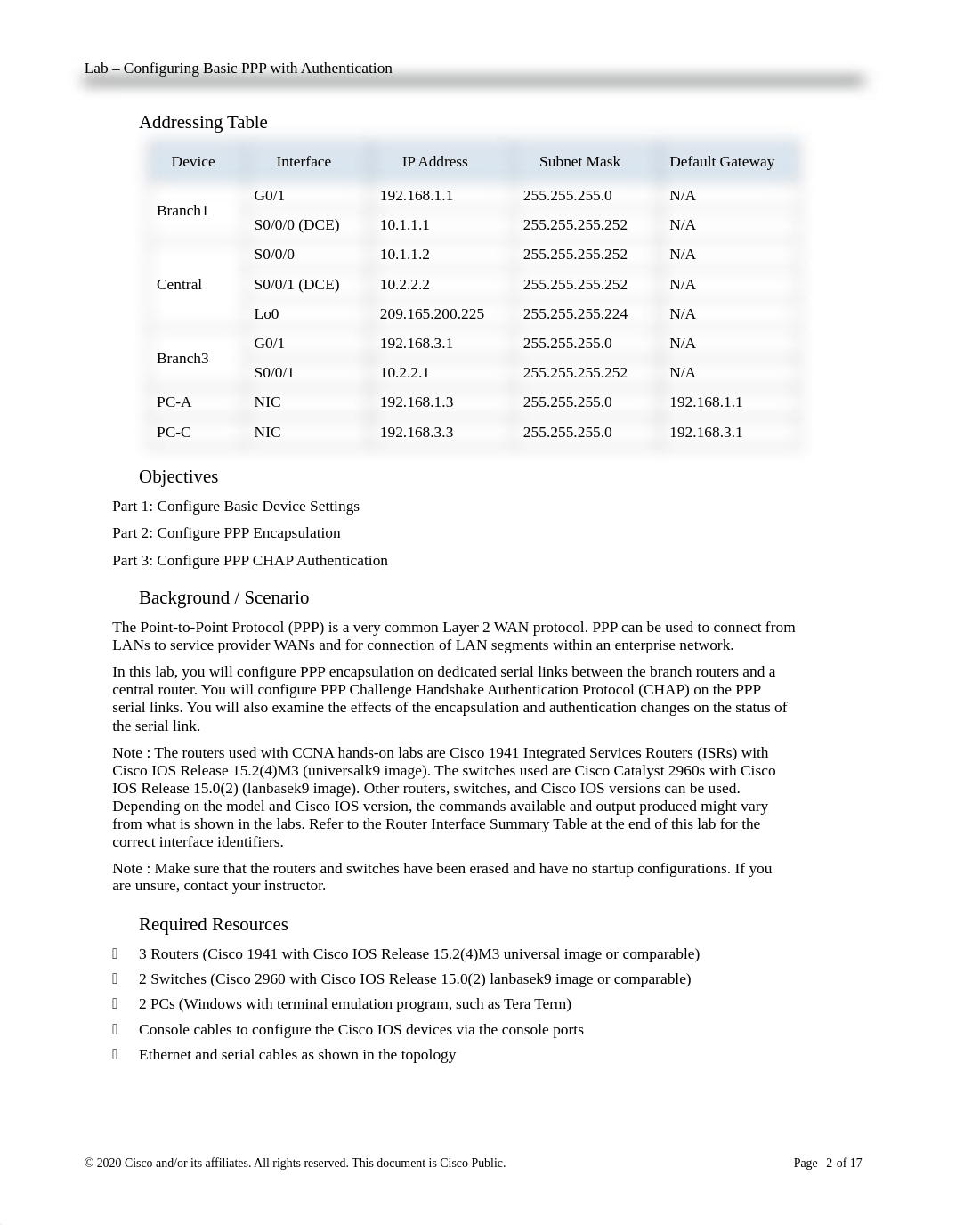 2.3.2.7 Lab - Configuring Basic PPP with Authentication.docx_dtb7zlyxhbh_page2