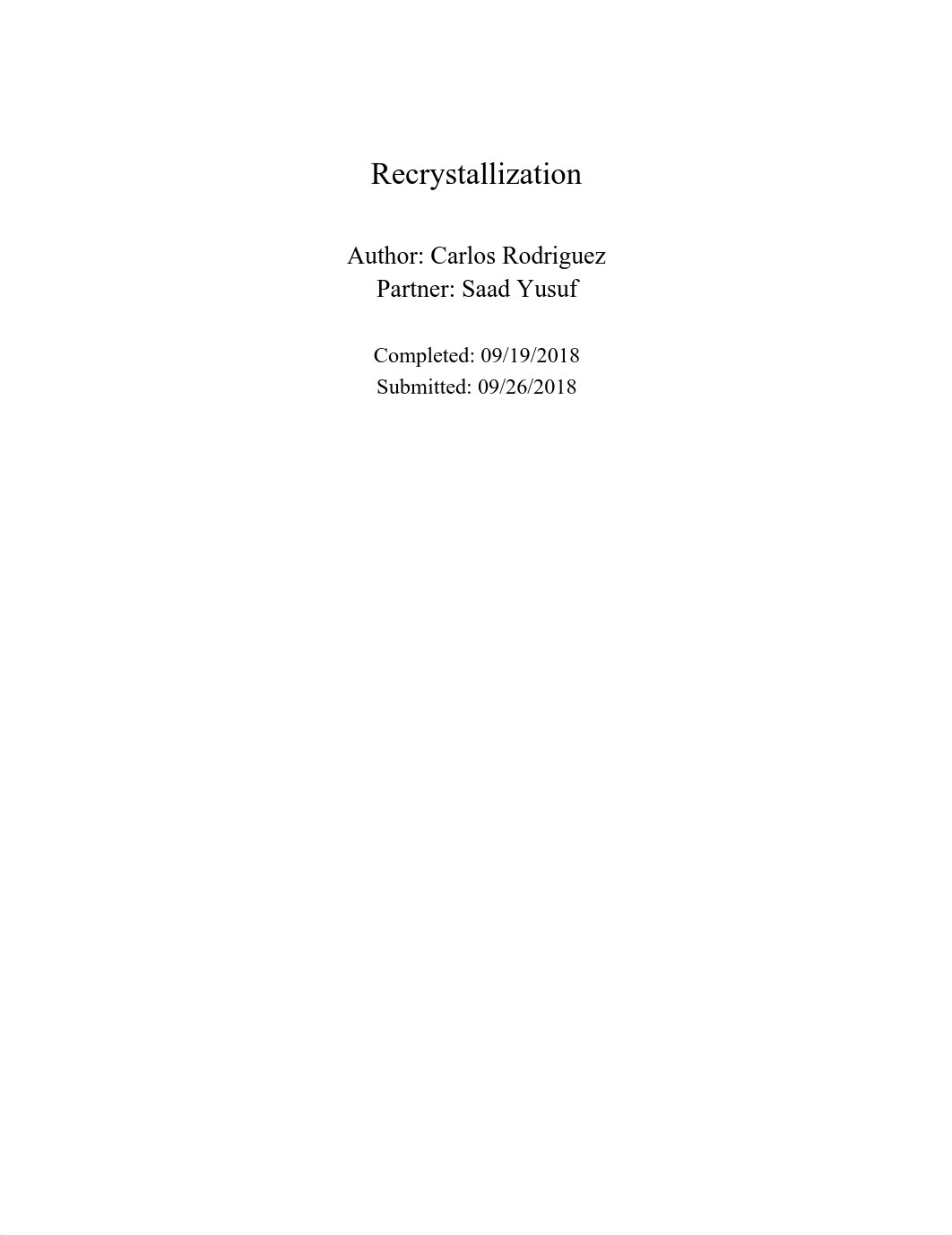 OChem lab report 3 Recrystallization.pdf_dtbmuxg9a0y_page1