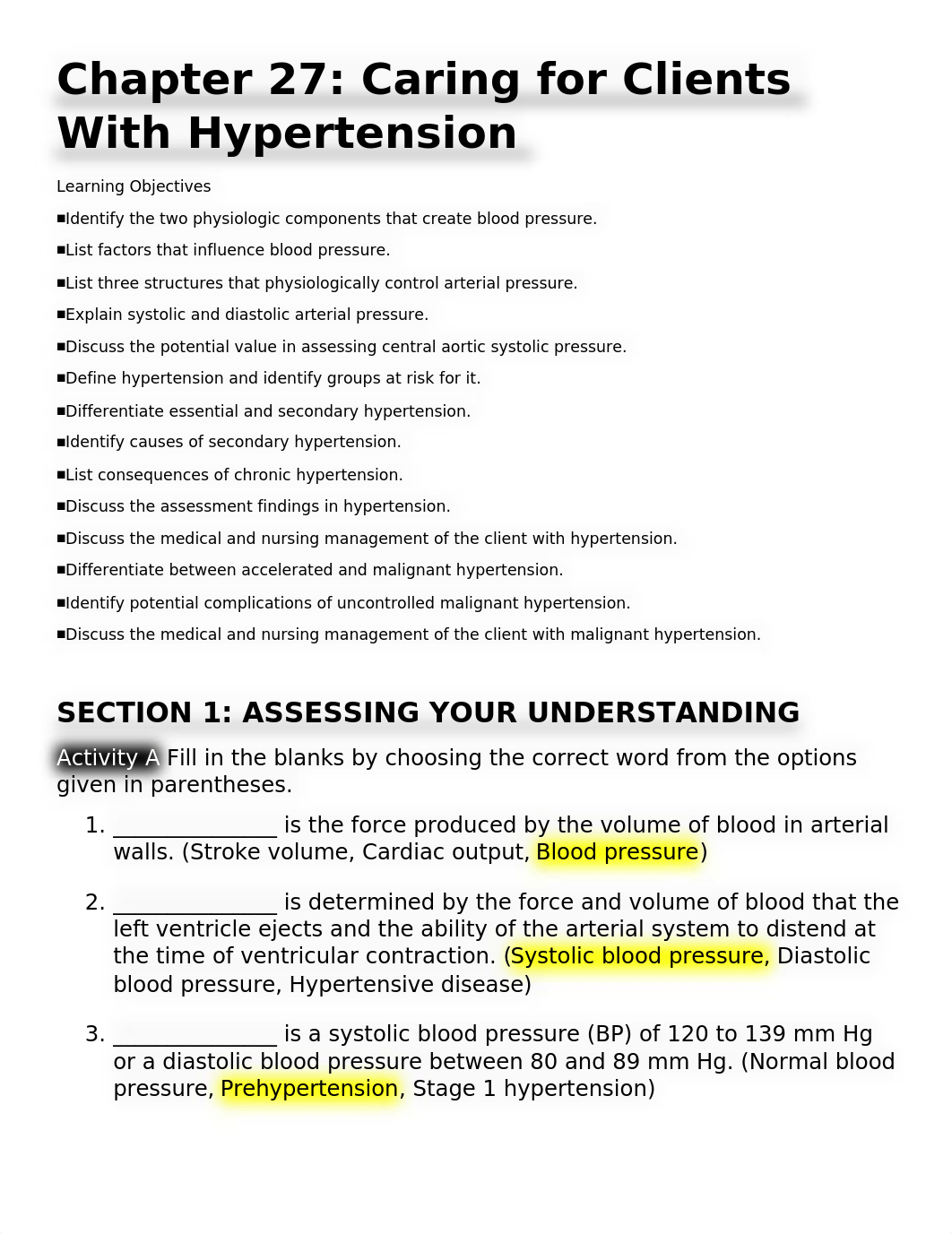 Chapter 27 Caring for Clients With Hypertension(1).docx_dtbr39bv5po_page1