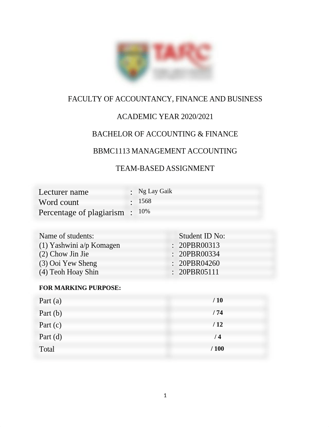 YASHWINI KOMAGEN BBMC1113 MANAGEMENT ACCOUNTING.docx_dtbxzv1nrn5_page1