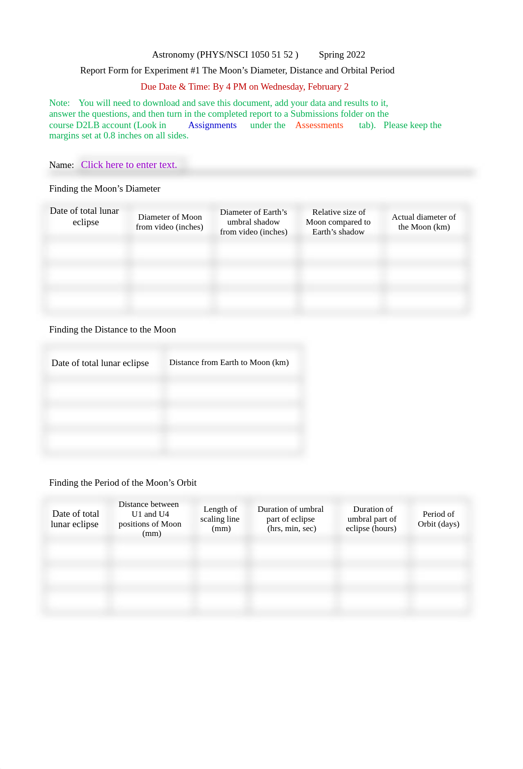 Report Form for Experiment  #1 ( Astronomy Spring 2022).docx_dtc34ujdeo2_page1