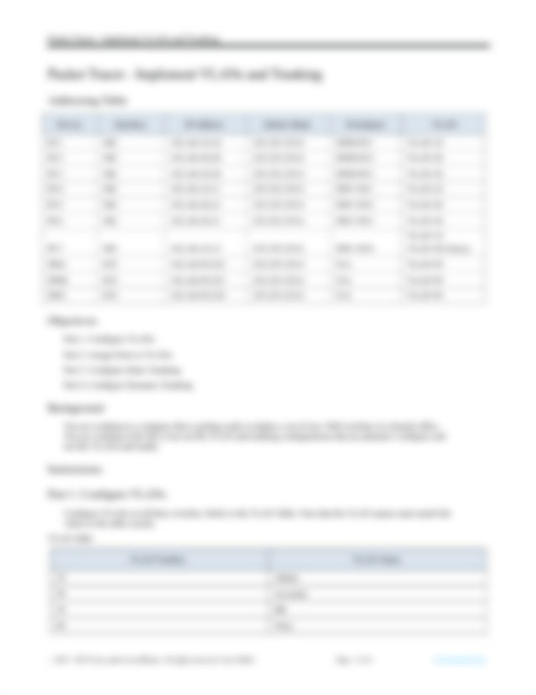 3.6.1 Packet Tracer - Implement VLANs and Trunking.docx_dtc5fuxbt0r_page2