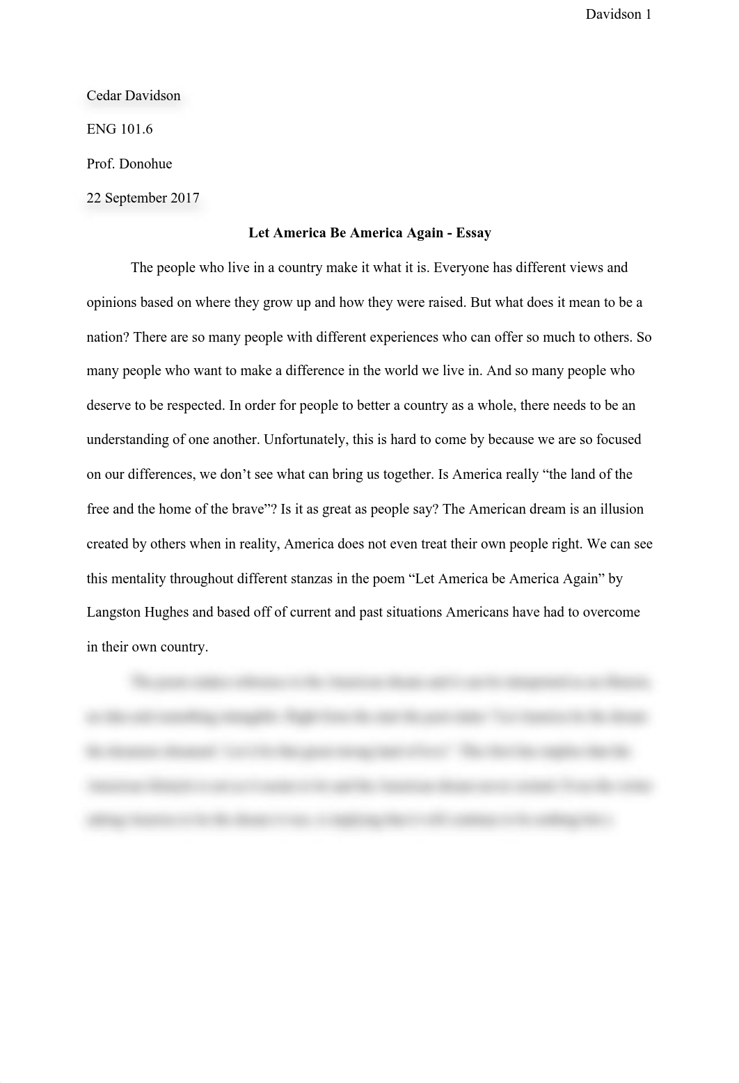 DavidsonC-LetAmericaBeAmericaAgainEssayDraft#2.pdf_dtchedsp78a_page1