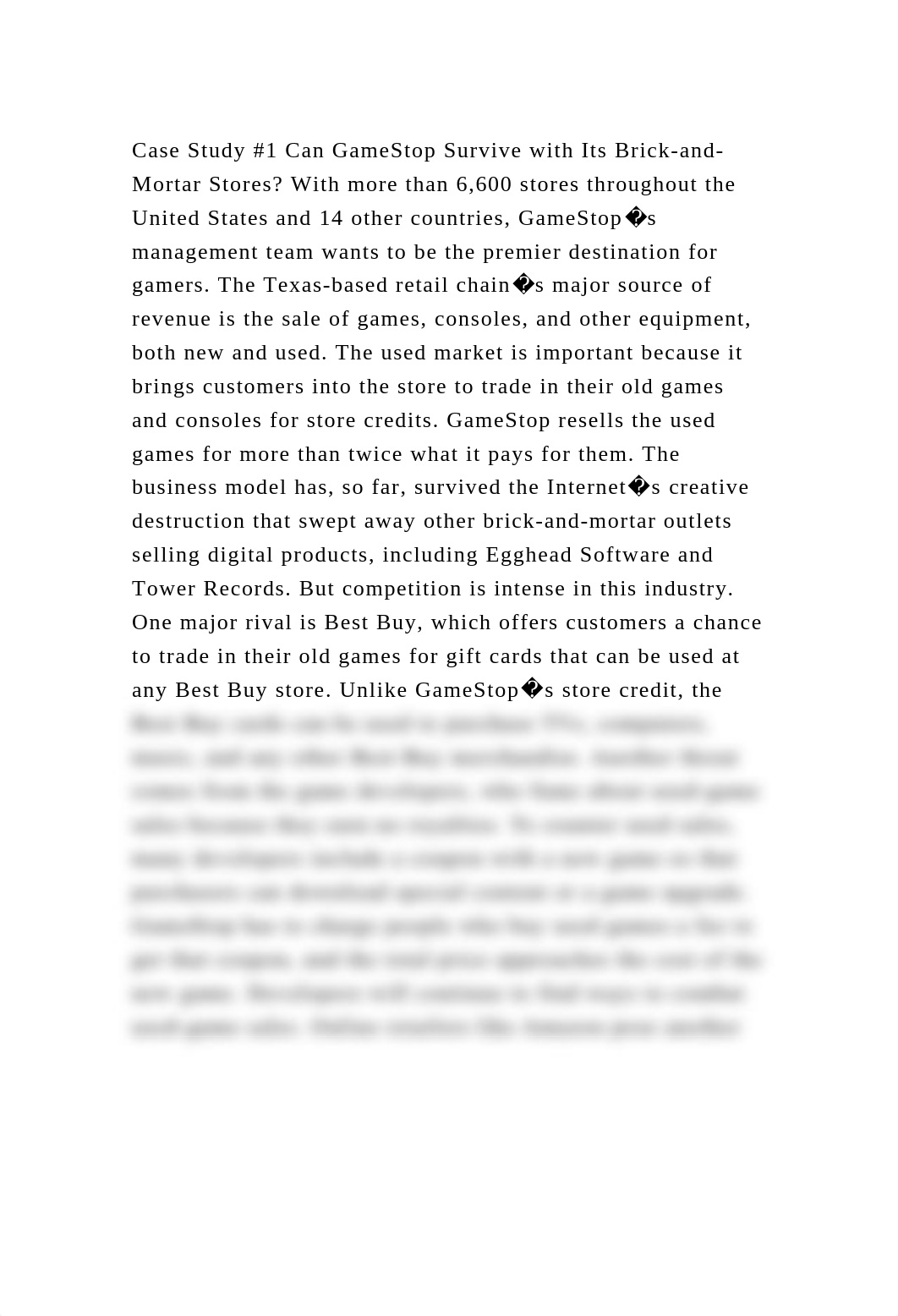 Case Study #1 Can GameStop Survive with Its Brick-and-Mortar Stores.docx_dtczehgptv7_page2