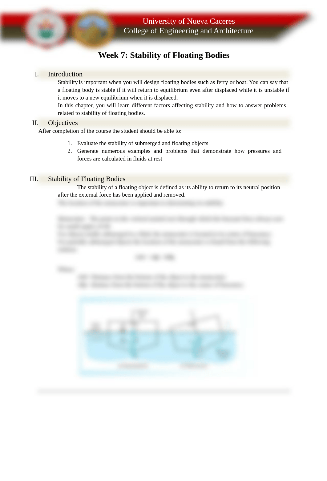 Week 7 (Stability of Floating Bodies).pdf_dtdiw5hbwcz_page1