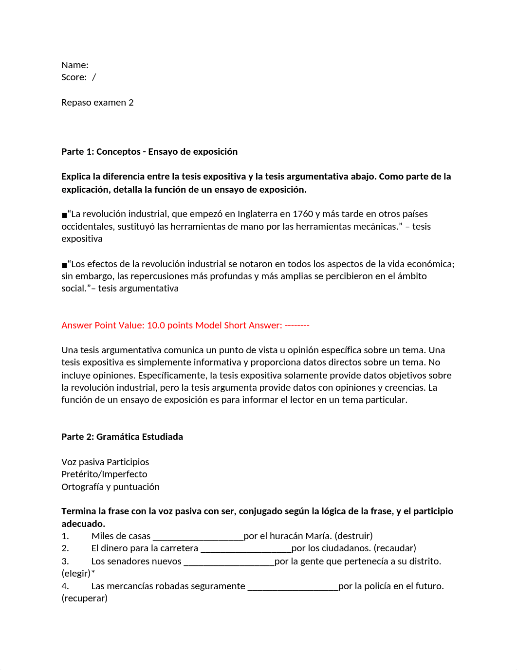 Spanish Exam #2 - KEY.docx_dtdmswpy0lp_page1