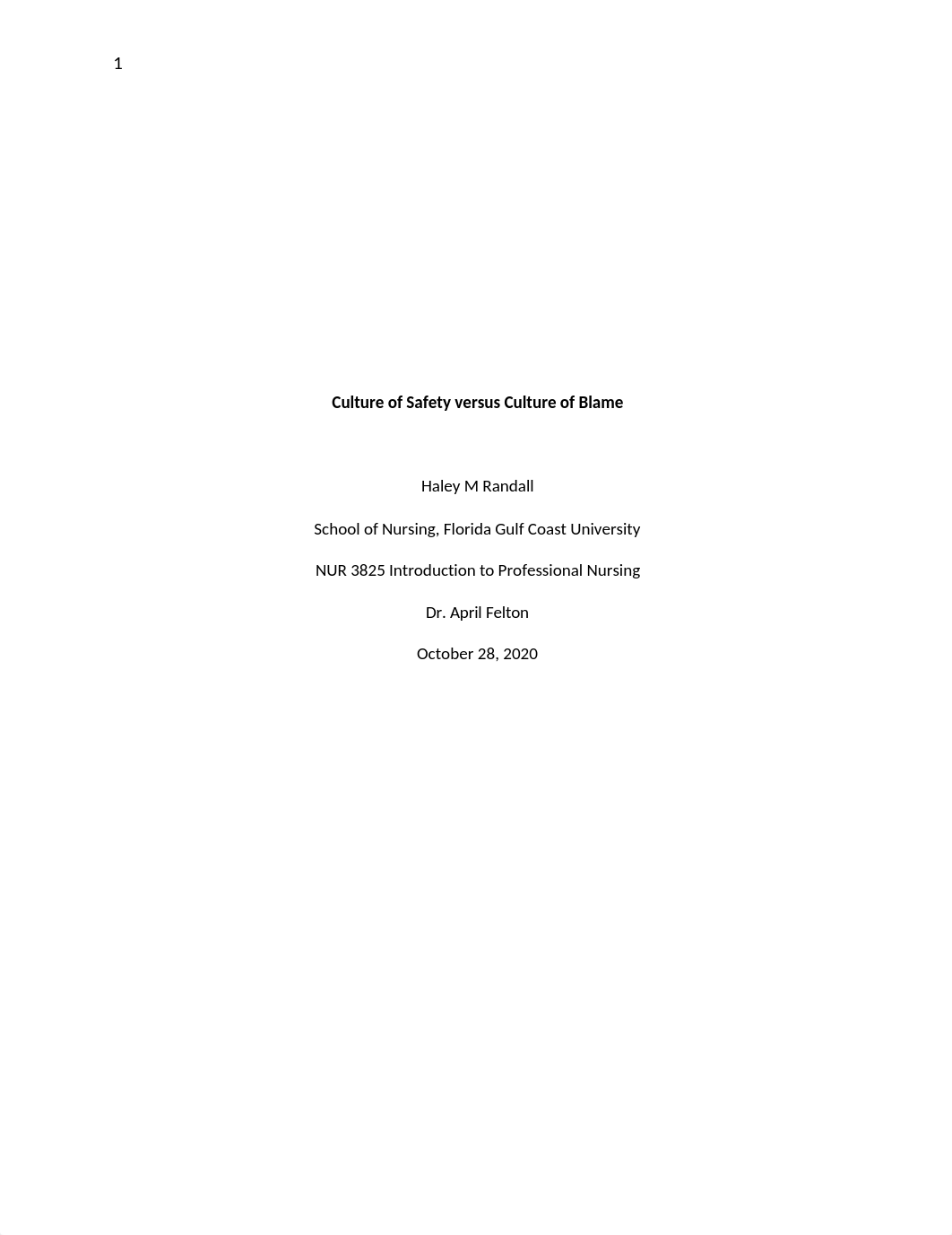 Culture of Saftey versus Culture of Blame.docx_dtdmxe5bwzf_page1