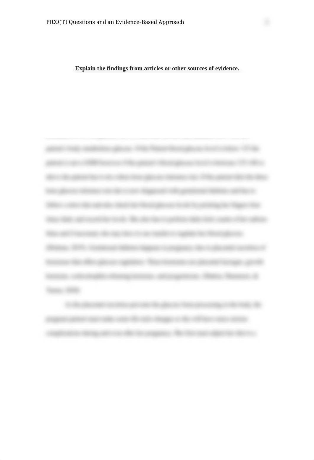 Nurse fpx 4030 assignment 3 PICO(T) Questions and an Evidence-Based Approach.docx_dtdv205im4j_page2