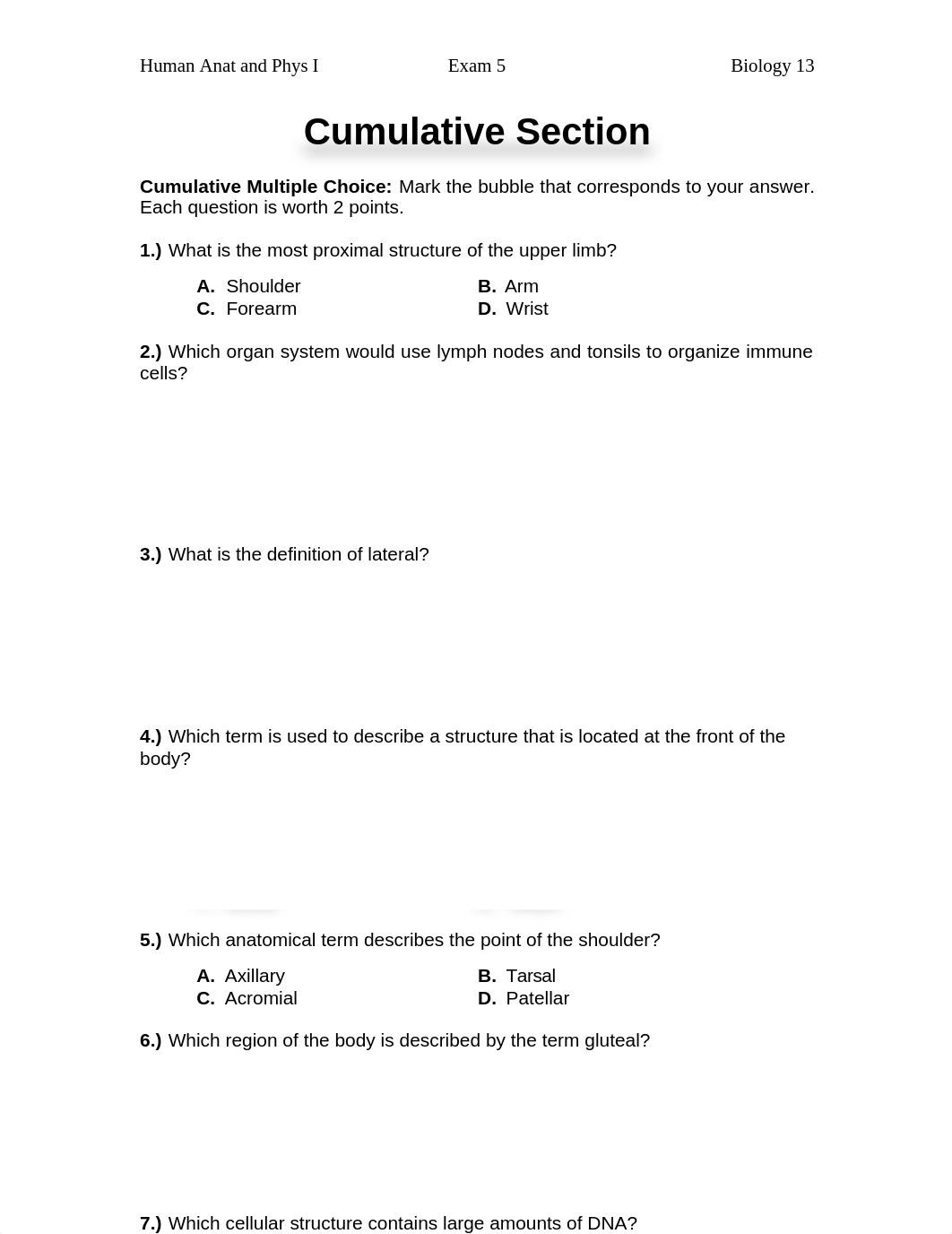 Lecture Exam #5 Biology 13 2016 Spring.docx_dtdy7rh6g03_page2