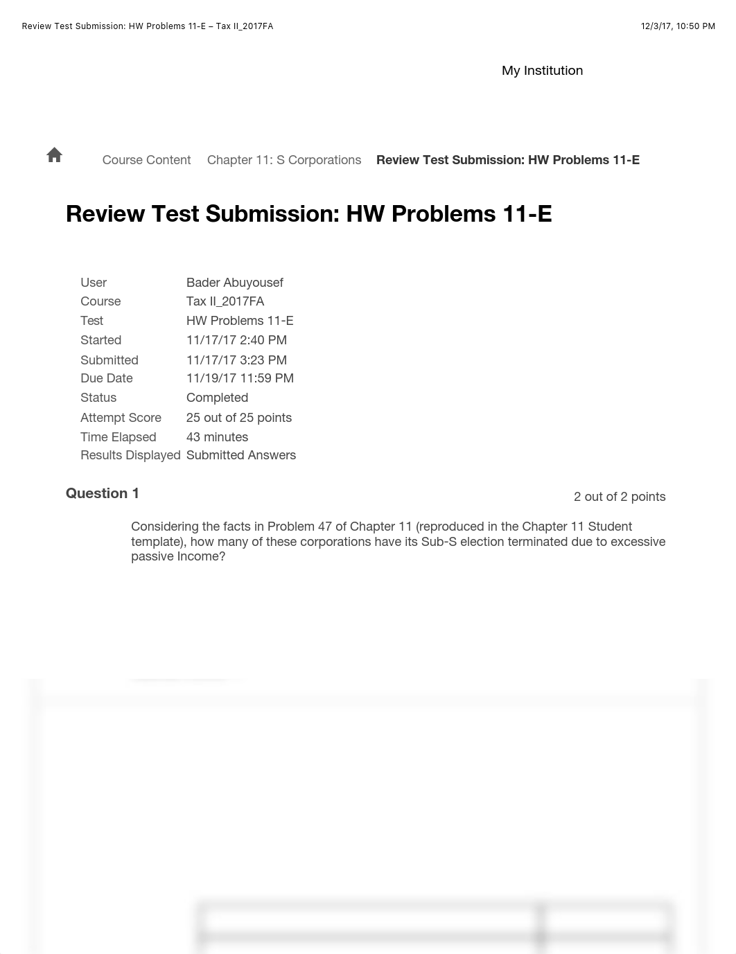 Review Test Submission: HW Problems 11-E - Tax II_2017FA.pdf_dte0hy1hbos_page1