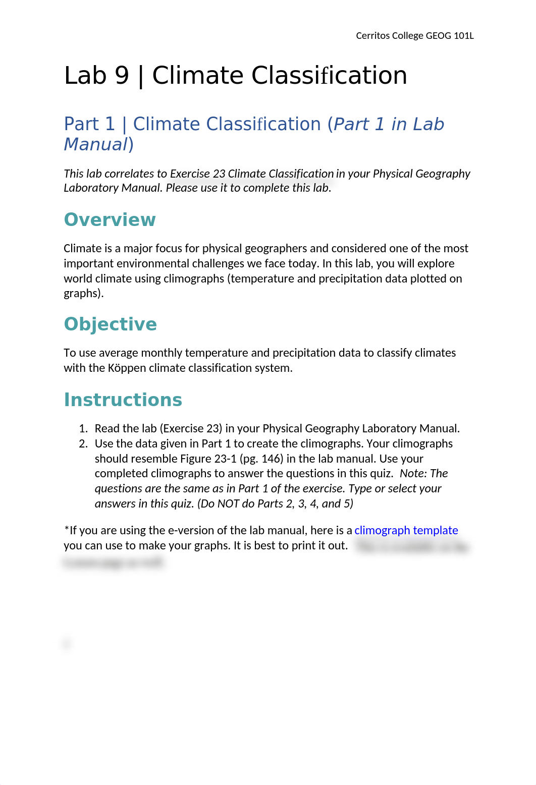 CC GEOG 101L - Lab 9 Climate Answer Form.docx_dte5r9m8pco_page1