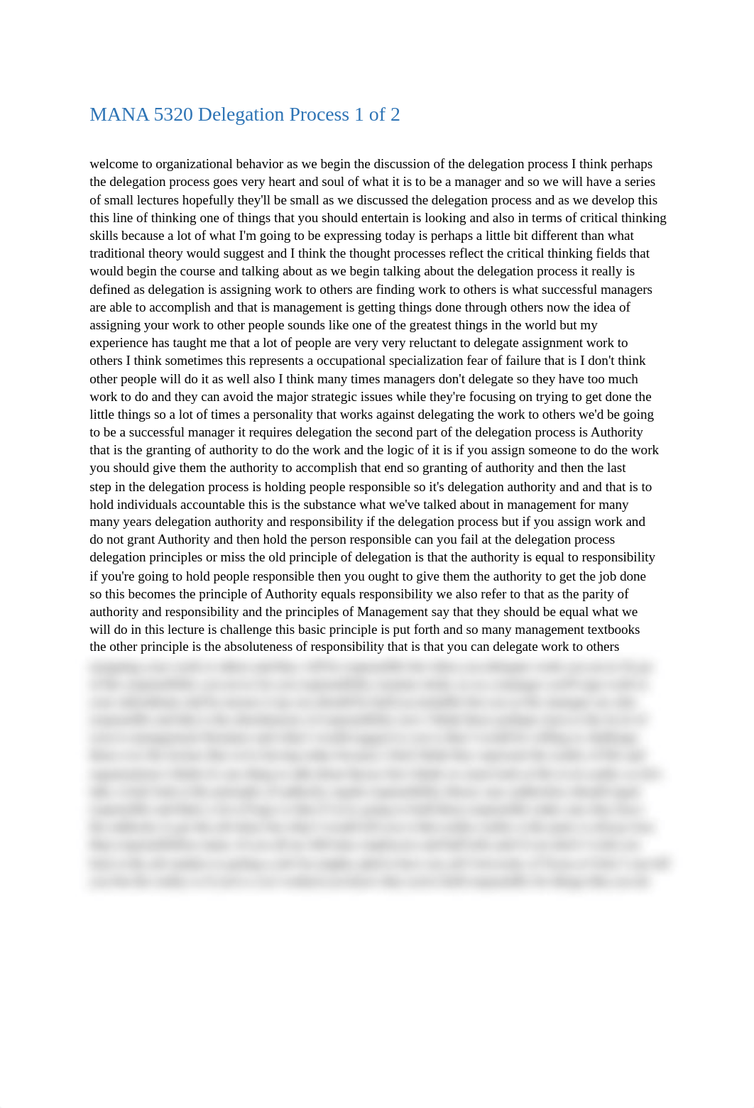 MANA 5320 Delegation Process 1 of 2 Transcript.docx_dte7hldtkw4_page1