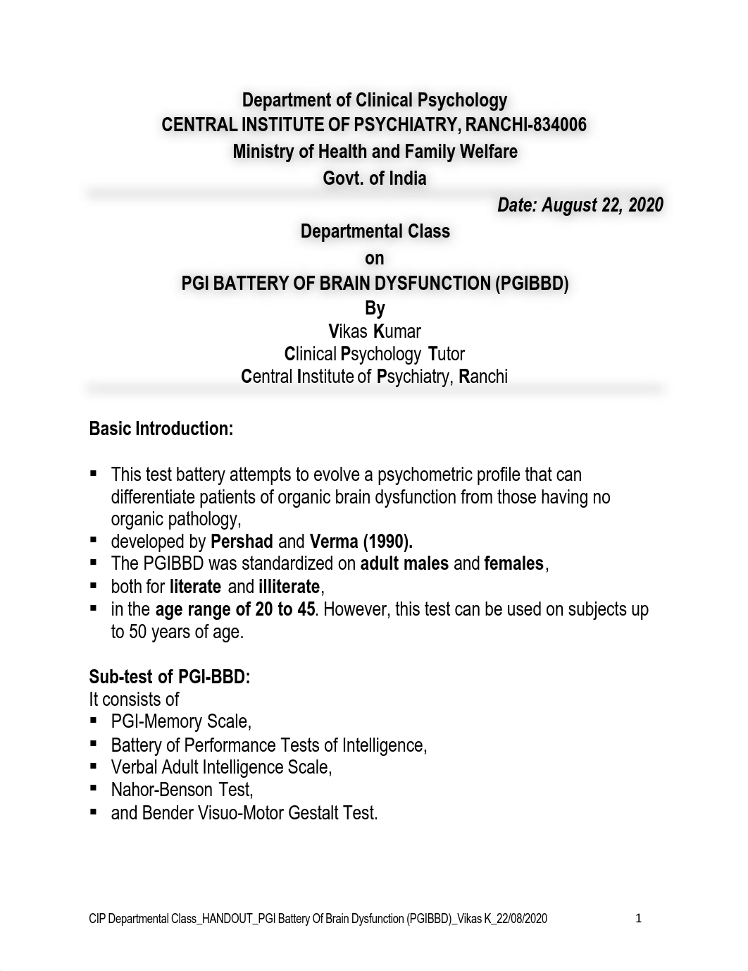 HANDOUT PGI Battery Of Brain Dysfunction (PGIBBD)_ Vikas.pdf_dteezbpm0n6_page1