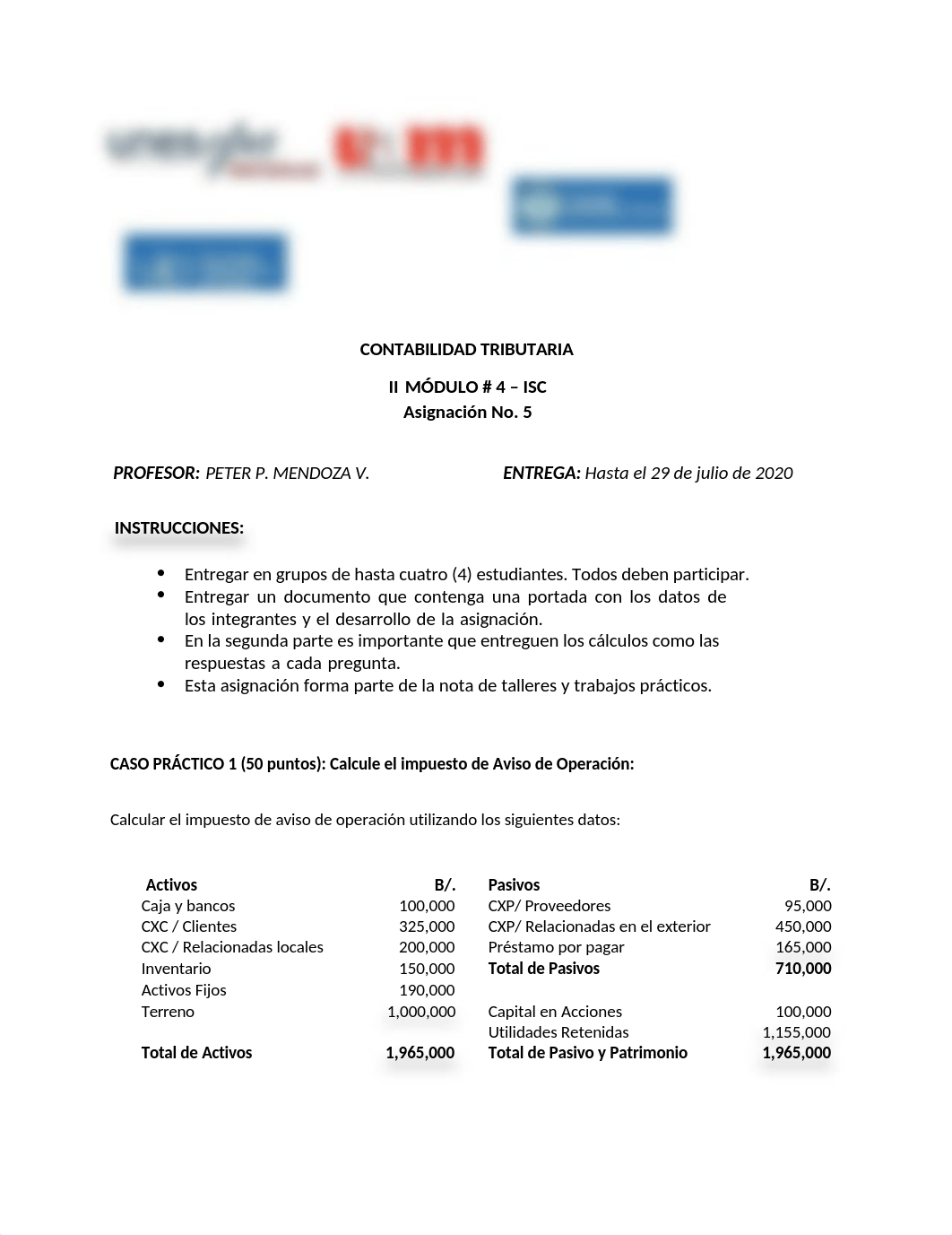 Asignación 5 - Aviso de Operación y tributos de bancos.docx_dtejocccj4y_page1