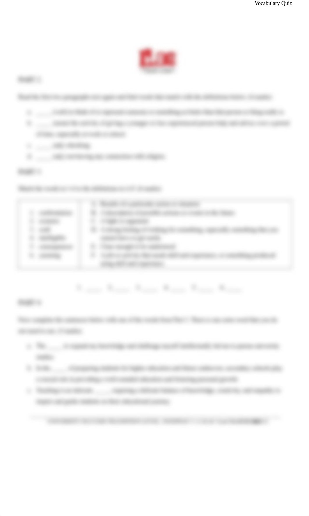 Pathway 3 Module 3 Section A - Vocabulary Quiz.pdf_dtekqhrt227_page2