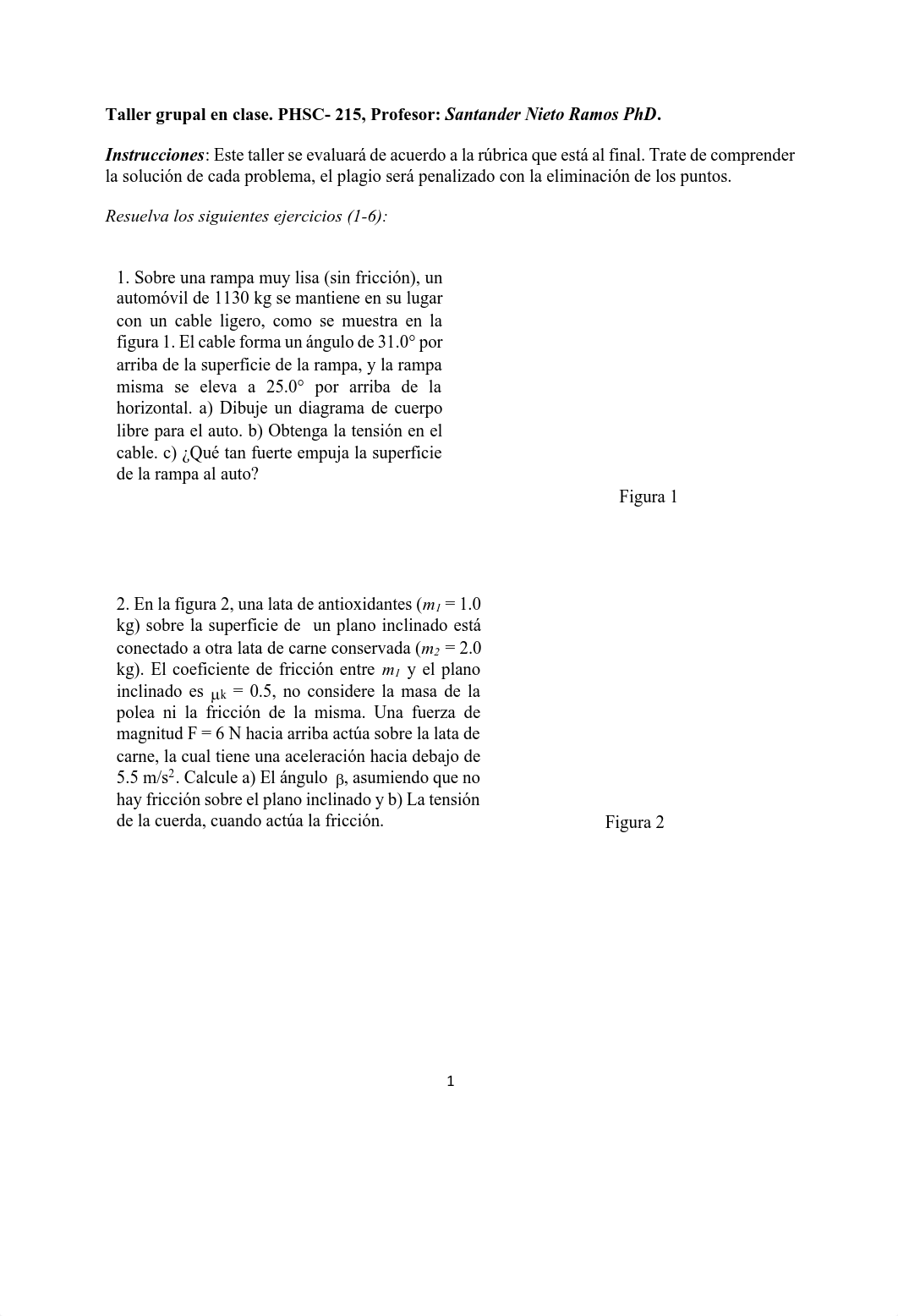 Taller Aplicaciones de las Leyes del Movimiento de Newton 202001 - Santander Nieto.pdf_dtex5lc0ihw_page1