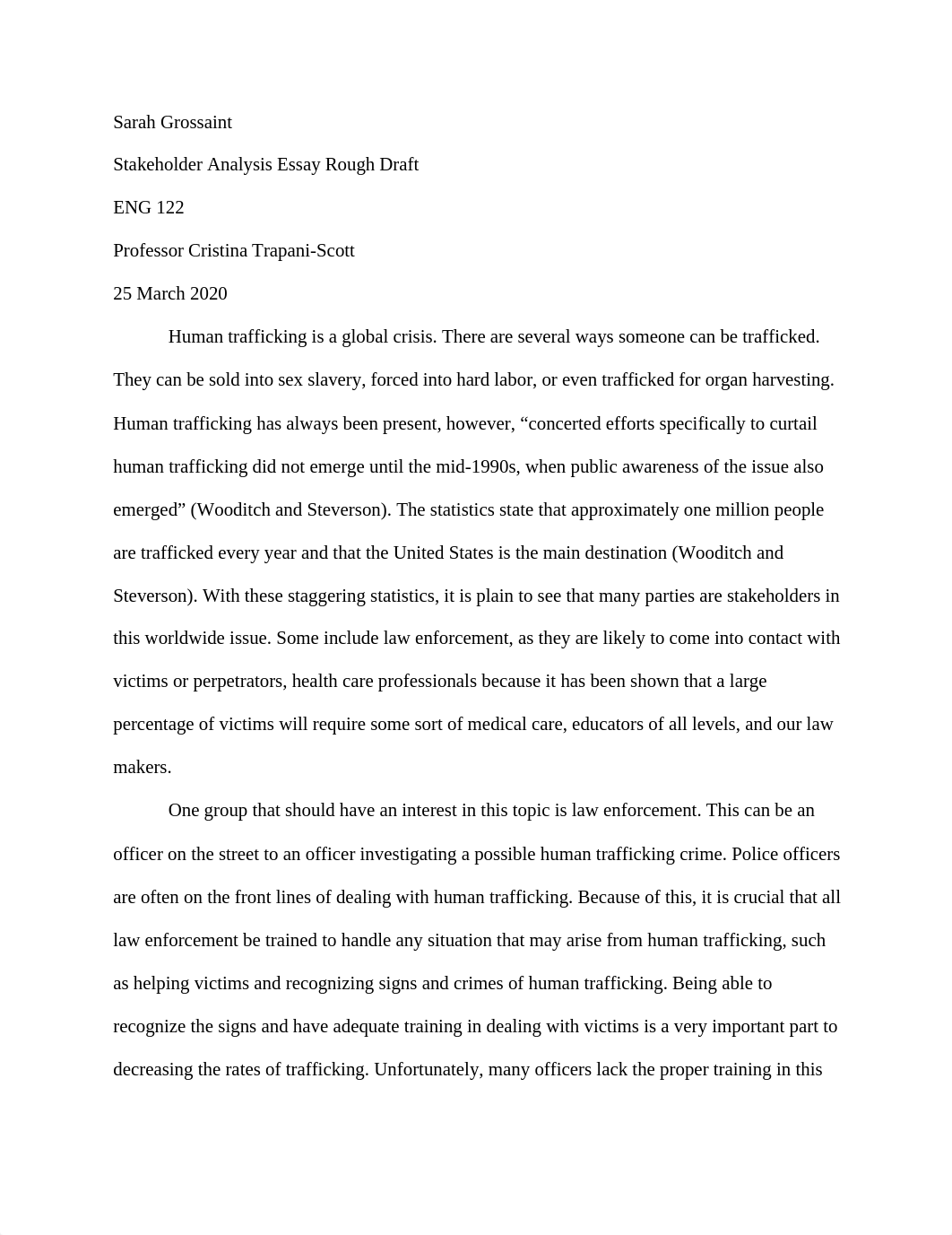 ENG 122 Stakeholder Analysis Essay .docx_dtf45tk1hj2_page1