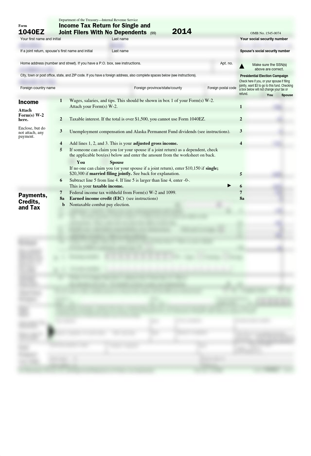 2014 Form 1040EZ_dtffm0c9ueu_page1