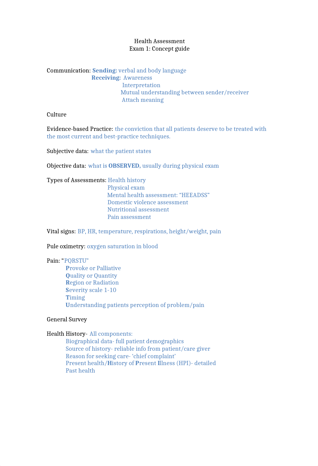 Health Assessment Exam 1 Concepts Guide.docx_dtflh64s60x_page1