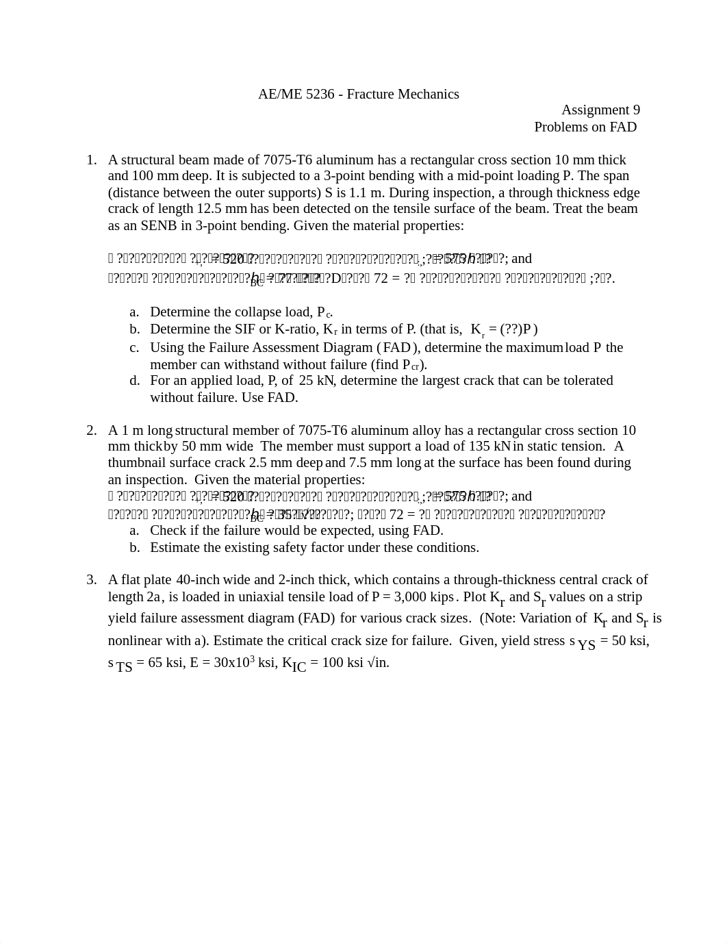 Fracture Mechanics - Assignment 9 problems.pdf_dtfr7pdep48_page1