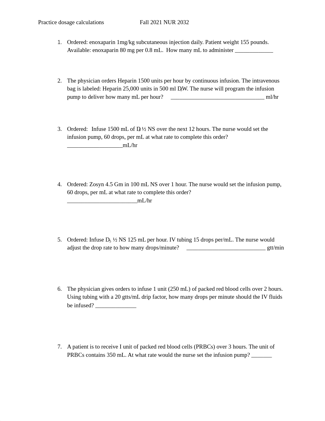 Practice Dosage Calculations 13 question.pdf_dtfrdeoagav_page1