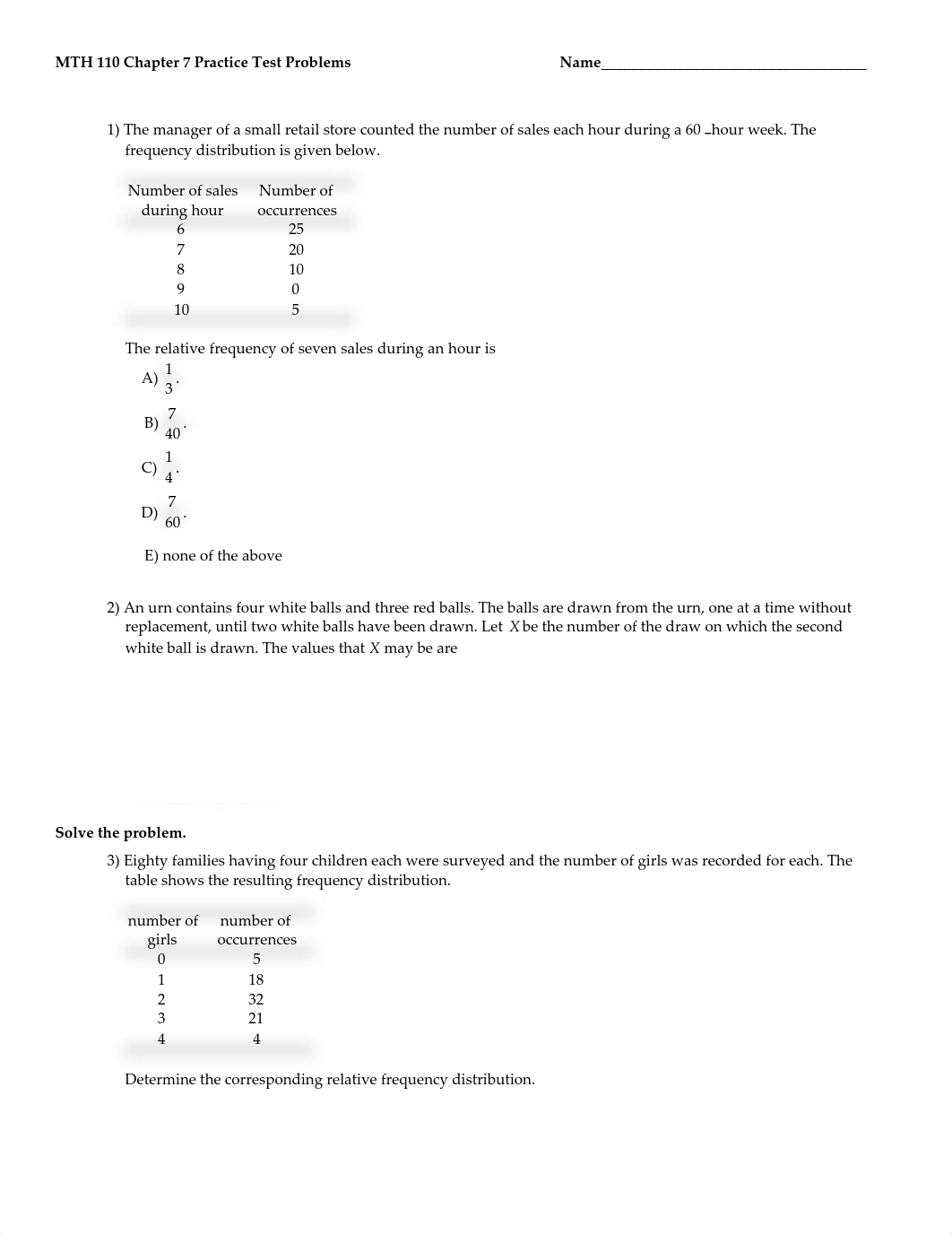 Chapter 7 Practice Test Problems (FA06) on Statistics and Probability_dtggvqarf7q_page1