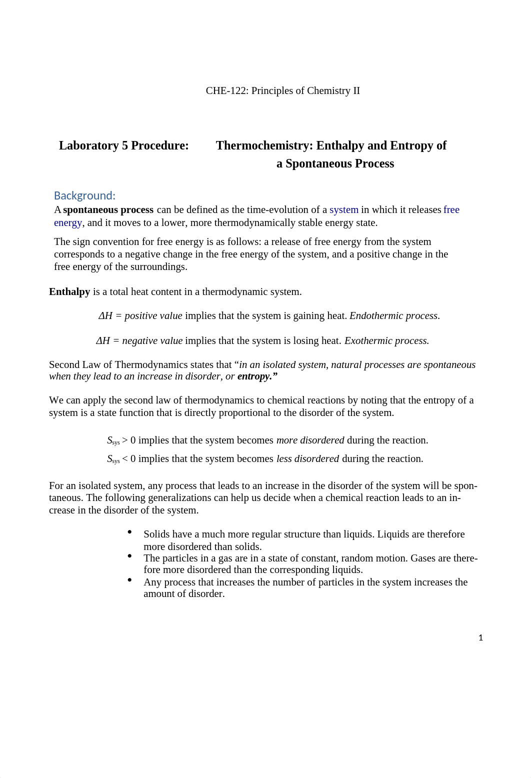 CHE122 W5 Lab Thermochemistry Enthalpy and Entropy of a Spontaneous Process (1).docx_dthngr5rlv4_page1