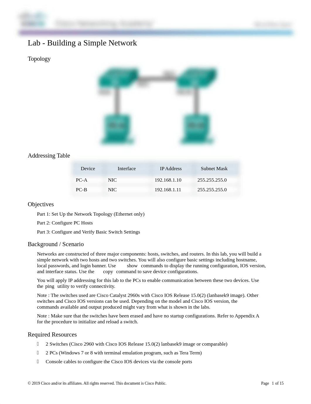 2.3.3.3 Lab - Building a Simple Network.docx_dthtrvj4his_page1