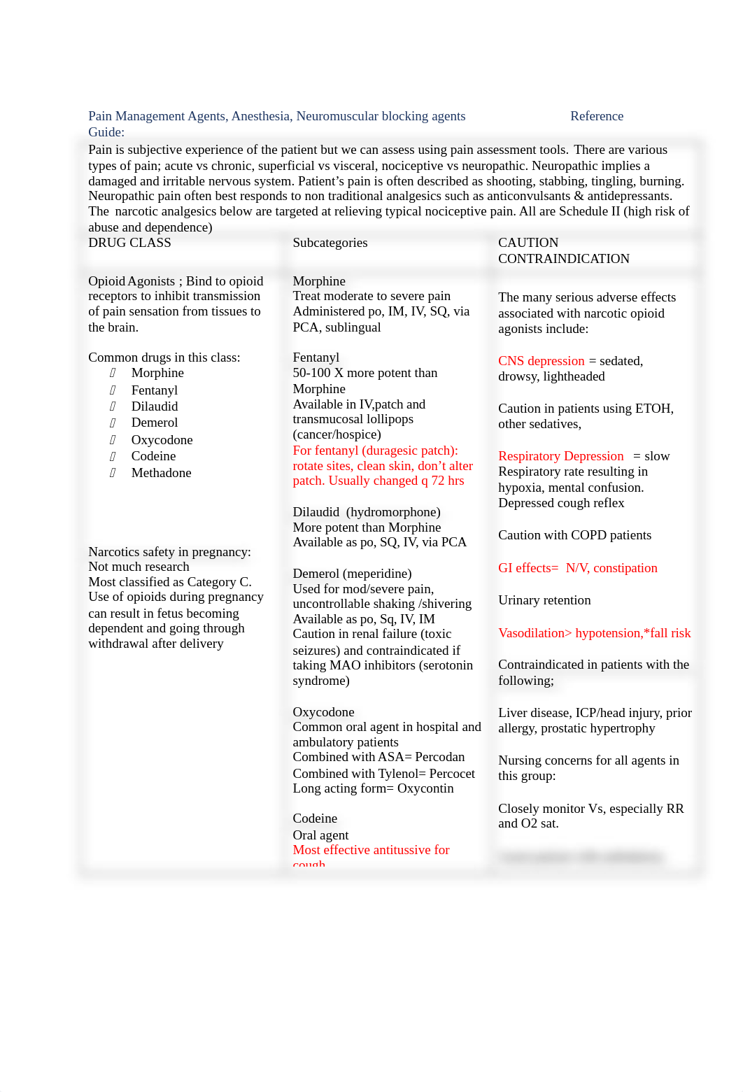 Pain Management, Anesthesia, Neuromuscular Blocking agents Reference  Guide.docx_dti7ugolvbd_page1