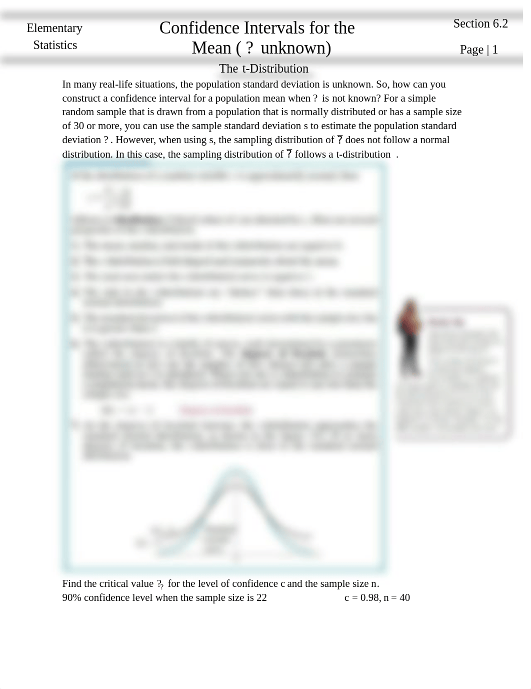 Section 6.2 Confidence Intervals for the Mean (sigma unknown).pdf_dti9egi0ga7_page1