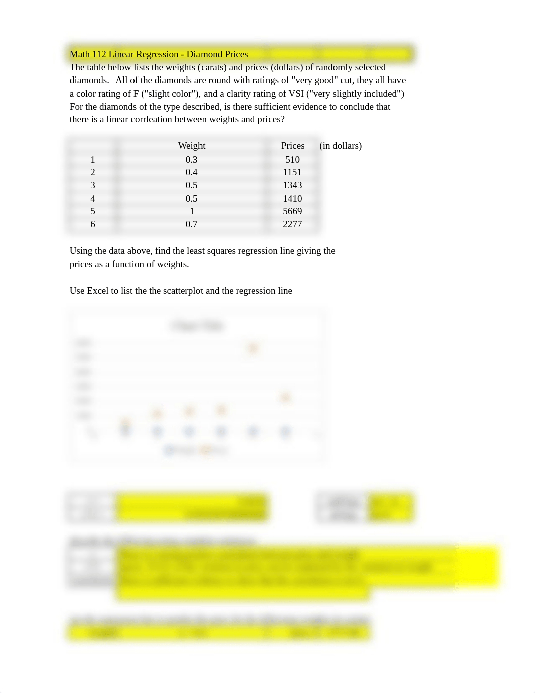 homework 9 Math 112 Linear Regression Graded HW Diamond Prices(1).xlsx_dti9nck52d4_page1