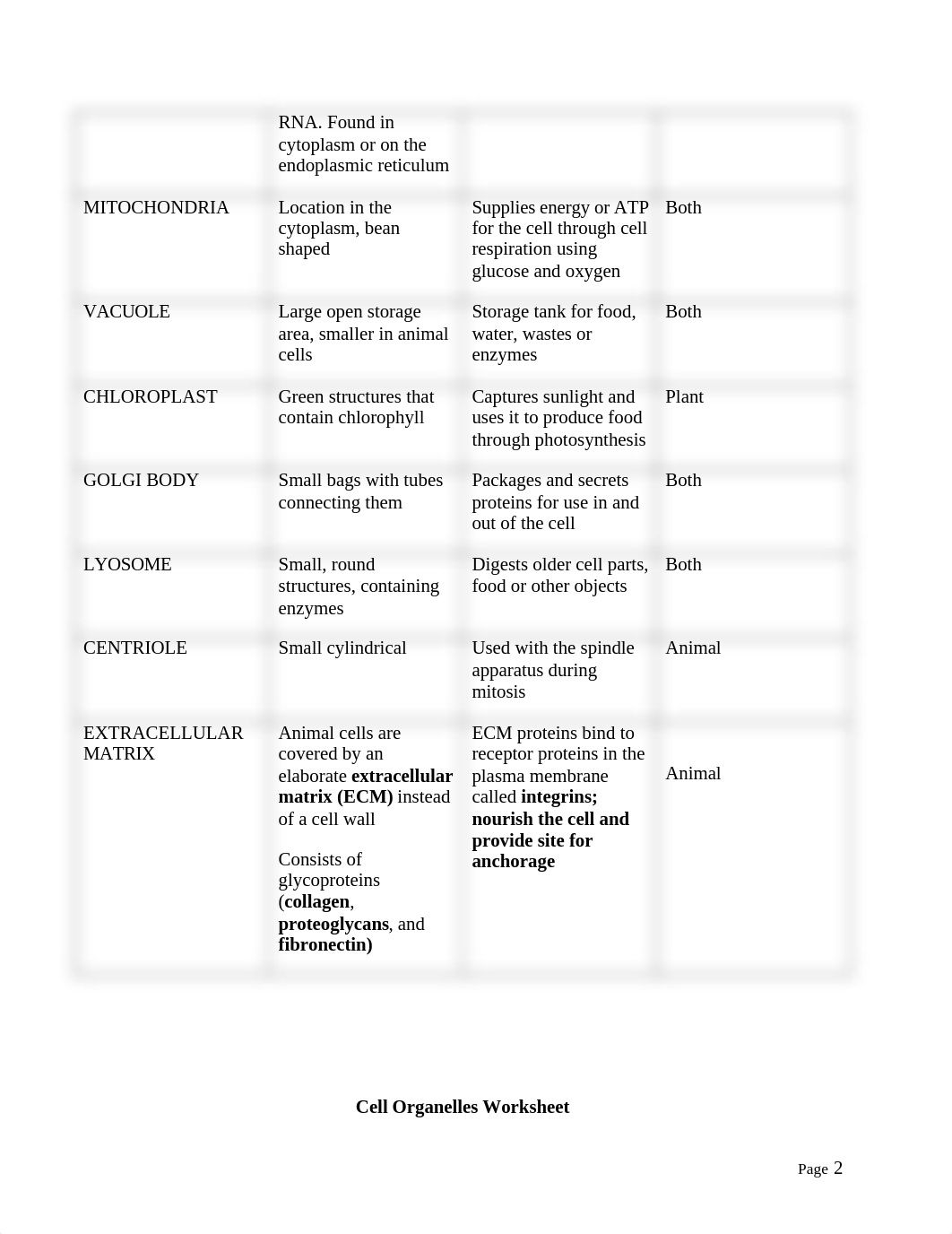 Cell and organelles worksheet.doc_dtifvknt969_page2