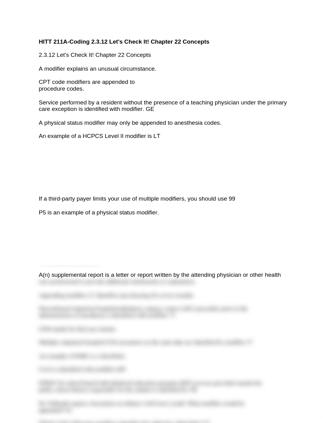 HITT 211A-Coding ?2.3.12 Let's Check It! Chapter 22 Concepts_.docx_dtipww4wao5_page1