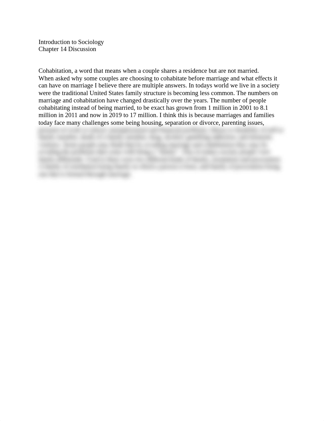 Introduction to Sociology Chapter 14 Discussion.docx_dtiquhrswl4_page1