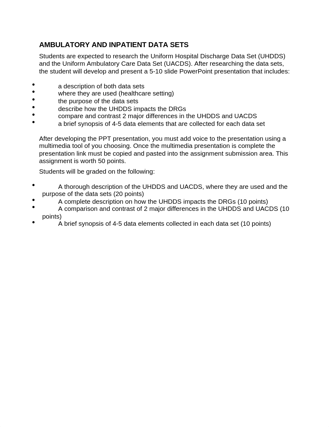 AMBULATORY AND INPATIENT DATA SETS.docx_dtisads23d5_page1