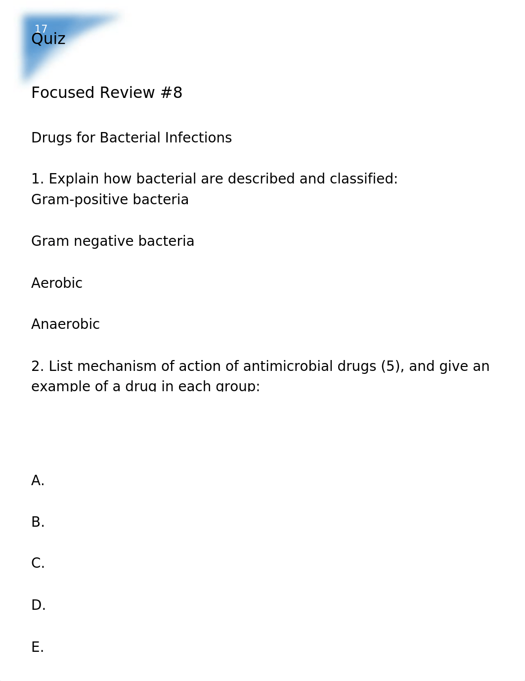 NA 212 Focused Review #8 Drugs for Bacterial Infection.docx_dtj1m3qdzd1_page1