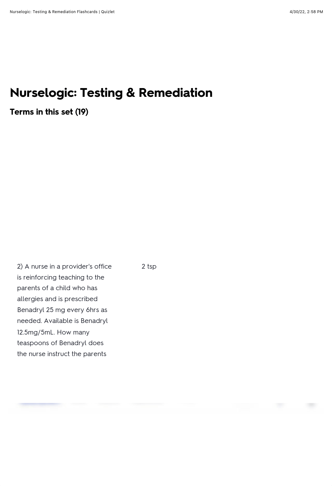 Nurselogic: Testing & Remediation Flashcards | Quizlet.pdf_dtj4f5dx006_page1