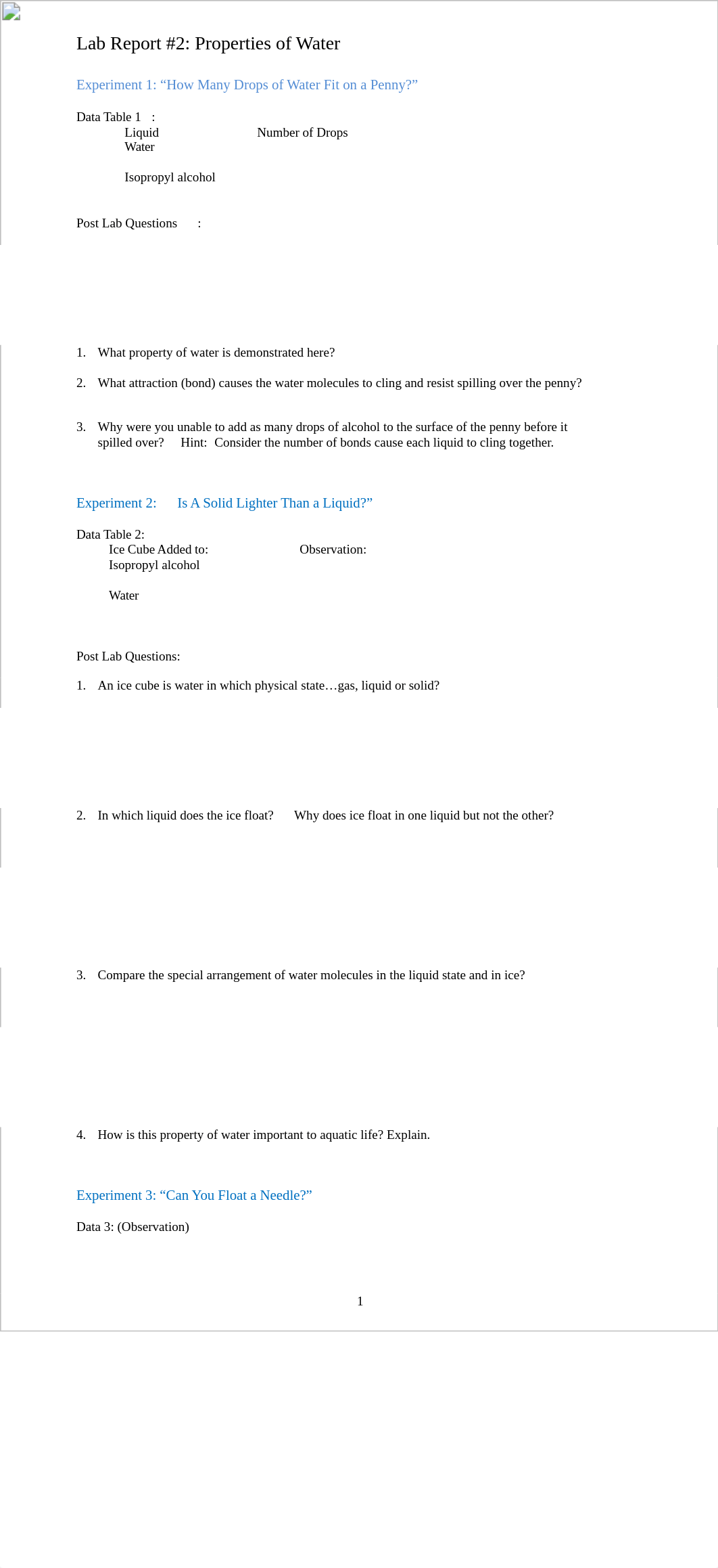 Lab Report 2 Properties of Water.doc_dtjdp34jy70_page1