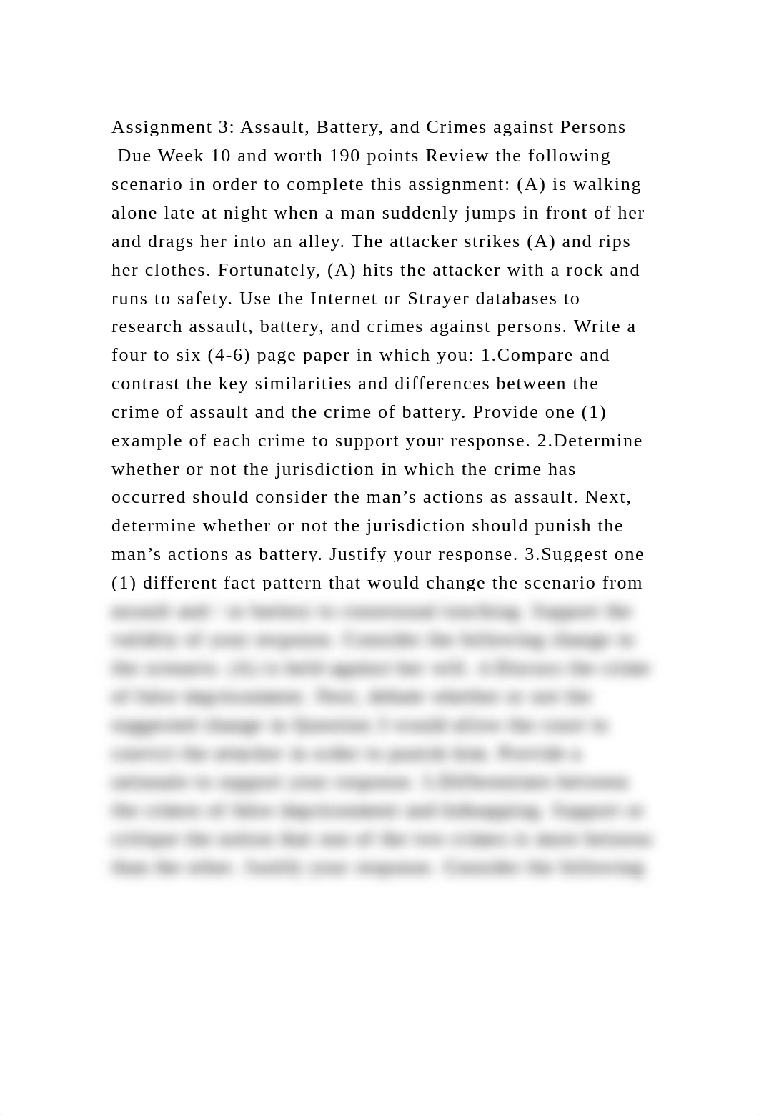 Assignment 3 Assault, Battery, and Crimes against Persons  Due Week.docx_dtji3r1osbz_page2