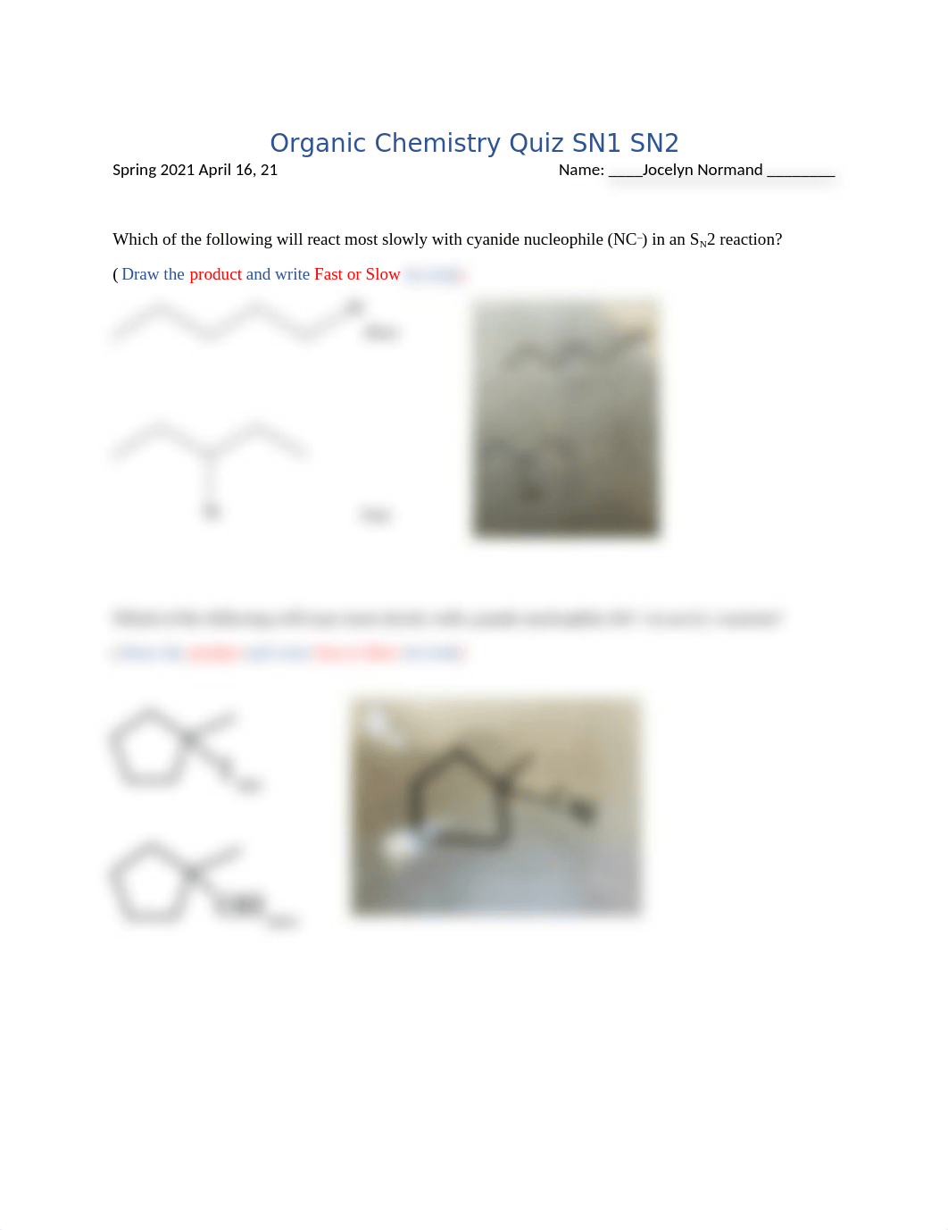 Organic Chemistry Quiz SN1 SN2 (1).docx_dtjj51xz15h_page1