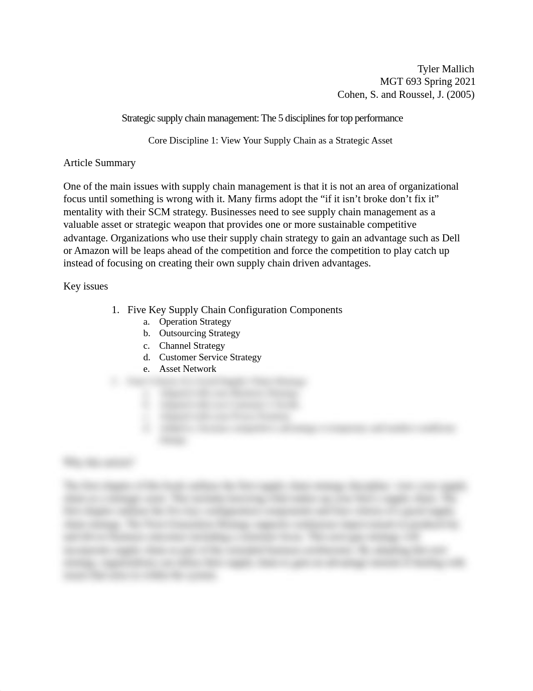 Cohen, S. and Roussel, J. (2005) Summary Tyler Mallich MGT 693.docx_dtjxpimp1go_page1