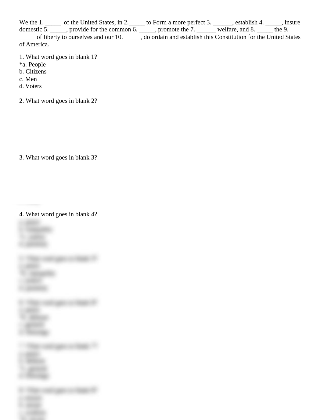 Constitution Multiple Choice Test_dtk3wdkqwqh_page1